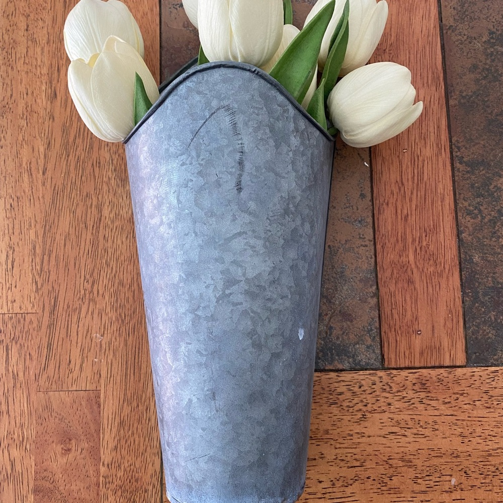 Silver Wall Vase